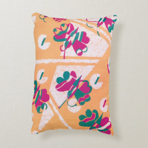 Cojín Decorativo Arte Deco Vintage Jazz Pochoir Jardín Mariposas