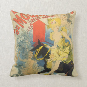 Cojín Decorativo Arte del poster de Toulouse Lautrec