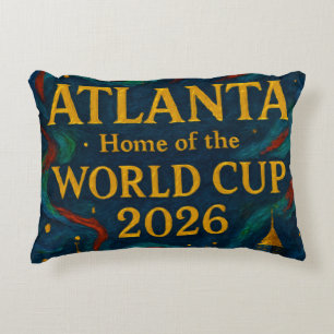 Cojín Decorativo Arte Elegante de Fútbol de Atlanta 2026