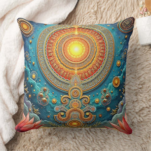 Cojín Decorativo Arte espiritual de Mandala