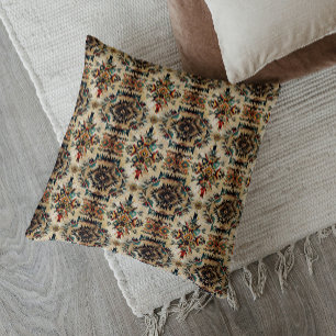 Cojín Decorativo Arte Étnico Tribal Patrón Vintage Amerindio