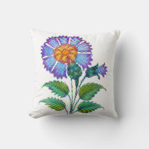 Arte fino de medio tono de flor azul
