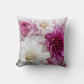 Cojín Decorativo Arte floral botánico en taza de café – Elegante N