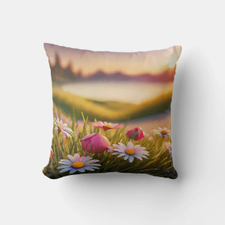 Cojín Decorativo Arte Floral en Realidad Aumentada