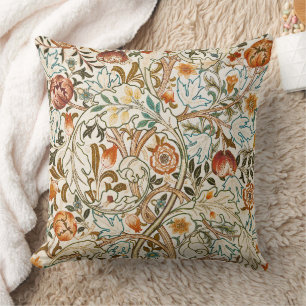 Cojín Decorativo Arte floral vintage de acanto de William Morris