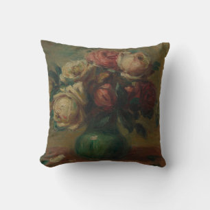Cojín Decorativo Arte Floral Vintage Rosa Renoir Cottagecore