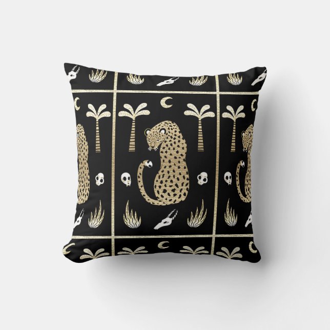 Cojín Decorativo Arte folclórico africano (Anverso)