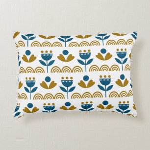 Cojín Decorativo Arte folclórico escandinavo patrón vintage sin f