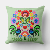 Arte folclórico polaco - patrón de bordado floral