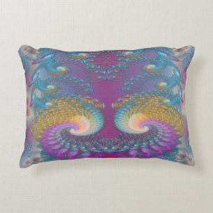 Cojín Decorativo Arte fractal de Lotus