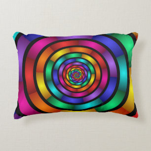 Cojín Decorativo Arte fractal moderno y psicodélico