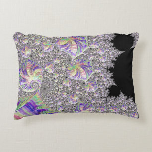 Cojín Decorativo Arte fractal psicodélico funky y genial