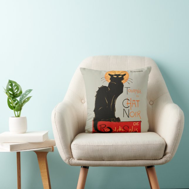 Cojín Decorativo Arte francés Steinlen Black Cat Classic (Silla)