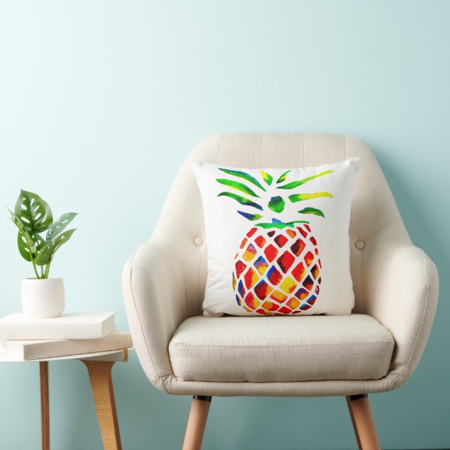 Cojín Decorativo Arte funky de piña (Silla)
