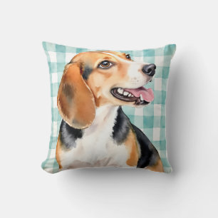 Cojín Decorativo Arte geométrico de triángulo acuarela Malinois Bel