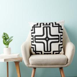Cojín Decorativo Arte geométrico moderno de cruz y líneas