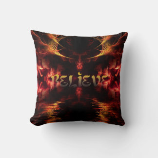 Cojín Decorativo Arte Gótico Oscuro Creer Jumbo Pillow