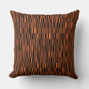 Cojín Decorativo arte gráfico geométrico moderno, moderno y naranja