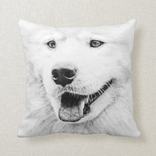 Cojín Decorativo Arte hermoso del perro del samoyedo