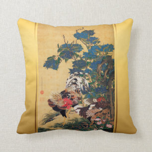 Cojín Decorativo Arte japonés Pillow1 del Año Nuevo 2017 chinos del