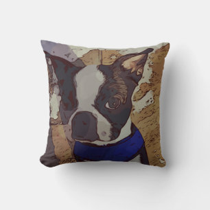 Cojín Decorativo Arte lindo de Boston Terrier