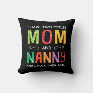 Cojín Decorativo Arte Madre Mamá Y La Nana Que Les Rocío Cumpleañ