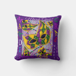COJÍN DECORATIVO ARTE MARDI GRAS