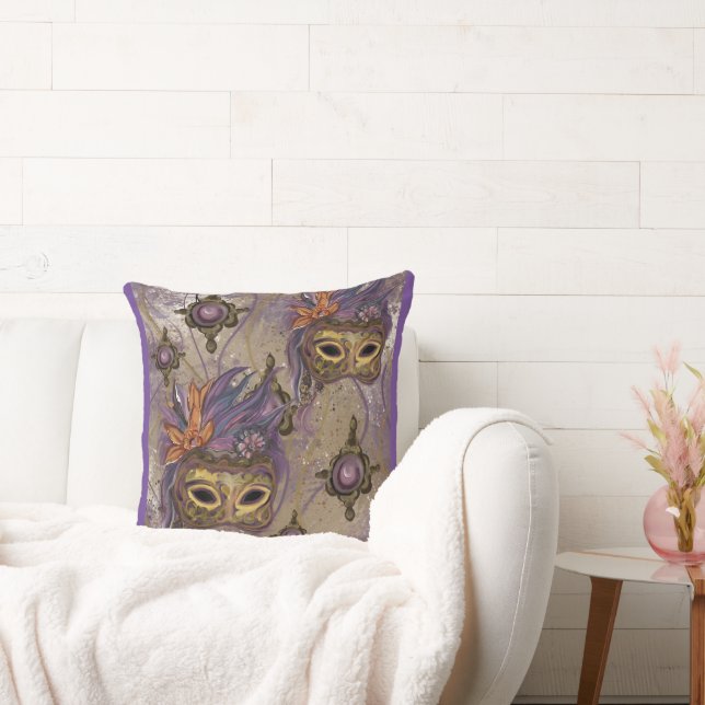 COJÍN DECORATIVO ARTE MASQUERADE VENICE (Sofá)