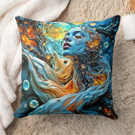 Cojín Decorativo Arte místico de serenidad etérea