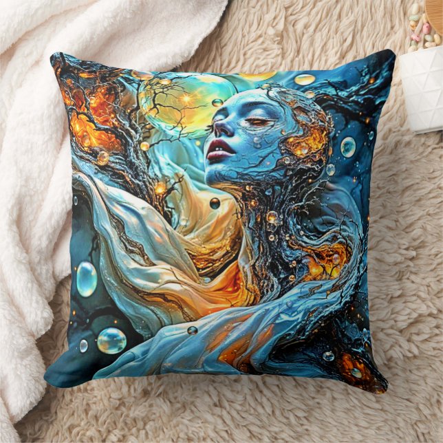 Cojín Decorativo Arte místico de serenidad etérea (Manta)