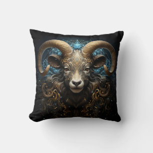 Cojín Decorativo Arte Místico del Zodiaco Aries