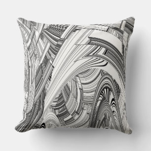 Cojín Decorativo Arte moderno creativo blanco y negro