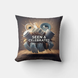 Cojín Decorativo Arte moderno de mamá en 3D: "Cada día te amo"