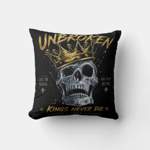 Cojín Decorativo Arte Motivacional Intacto Rey Corona Edgy