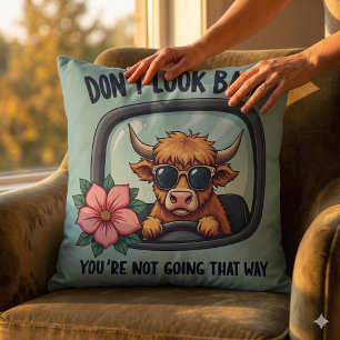 Cojín Decorativo Arte motivacional occidental retro divertido de va