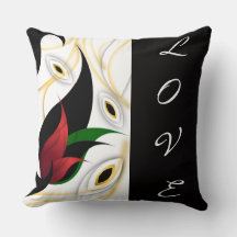 Arte ornamental abstracto negro, dorado, rojo y ve