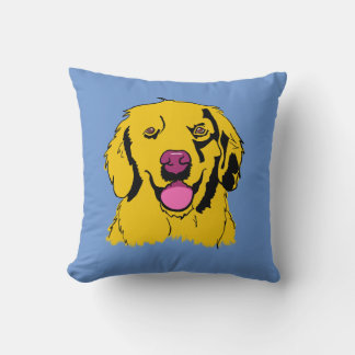 Cojín Decorativo Arte pop de Golden Retriever
