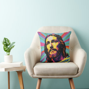 Cojín Decorativo Arte pop de Jesucristo