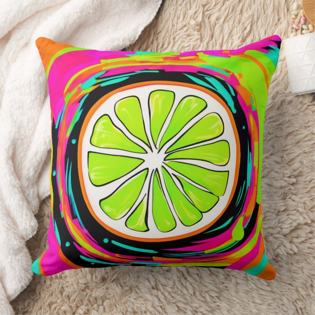 Cojín Decorativo Arte pop de Lime Slice (Manta)