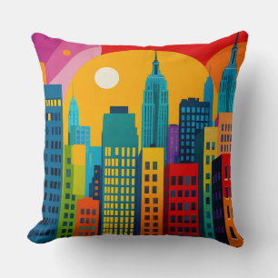 Cojín Decorativo Arte Pop de Nueva York