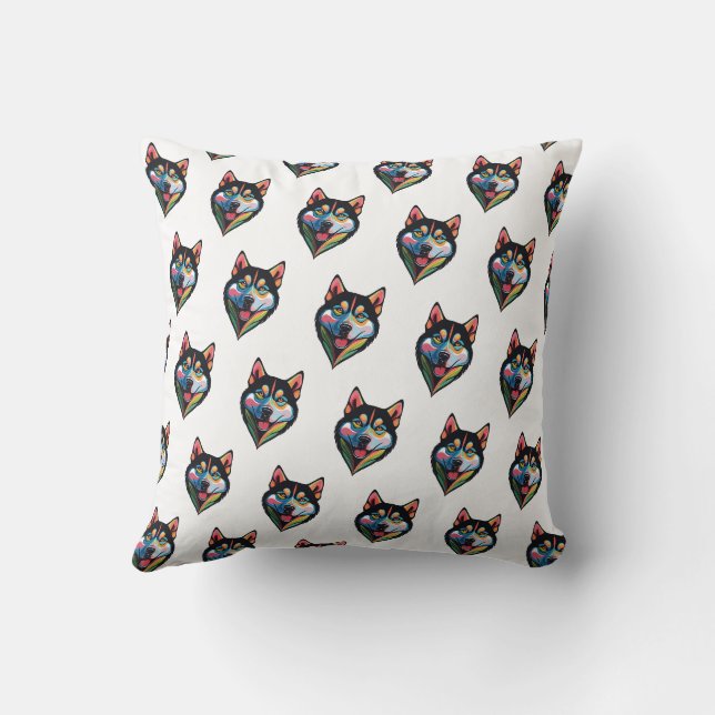 Cojín Decorativo Arte pop de perro (Reverso)