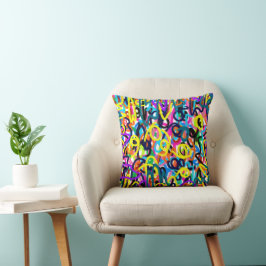 Cojín Decorativo Arte pop negrita