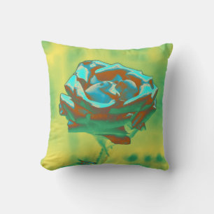 Cojín Decorativo Arte pop Rosa azul y verde