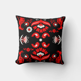 Cojín Decorativo Arte popular noruego Rosemaling