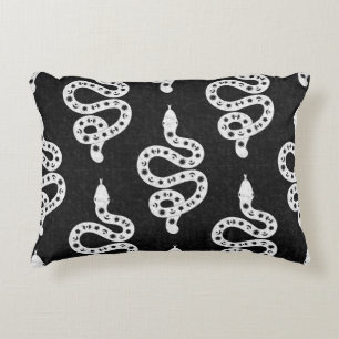 Cojín Decorativo Arte popular texturizado grungy brujeril serpiente