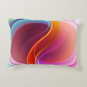COJÍN DECORATIVO ARTE PSICODÉLICO ABSTRACTO MODERNO ELEGANTE