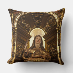 Cojín Decorativo Arte religioso que representa a Santa Teresa