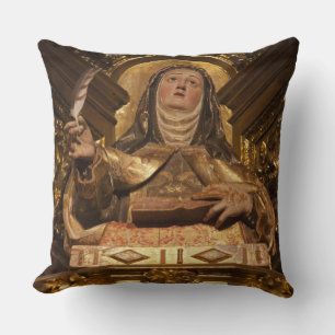 Cojín Decorativo Arte religioso que representa a Santa Teresa