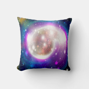 Cojín Decorativo Arte Resumen galaxia espiral colorida