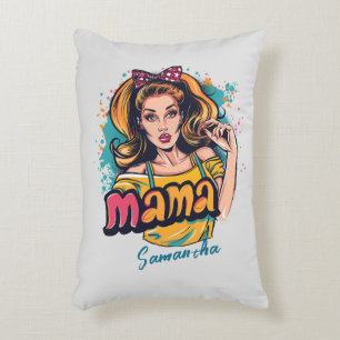 Cojín Decorativo Arte Retro Mama Pop Personalizado (10)